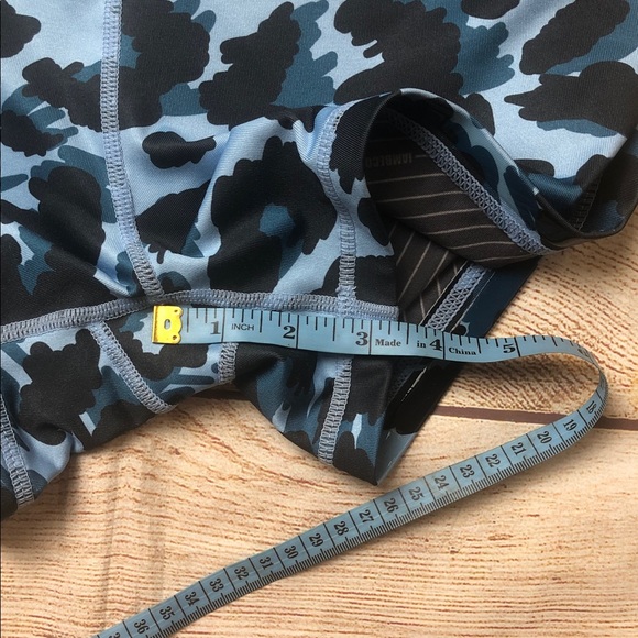 Iab Mfg Blue and Black Leopard Print Shorts - Picture 6 of 6